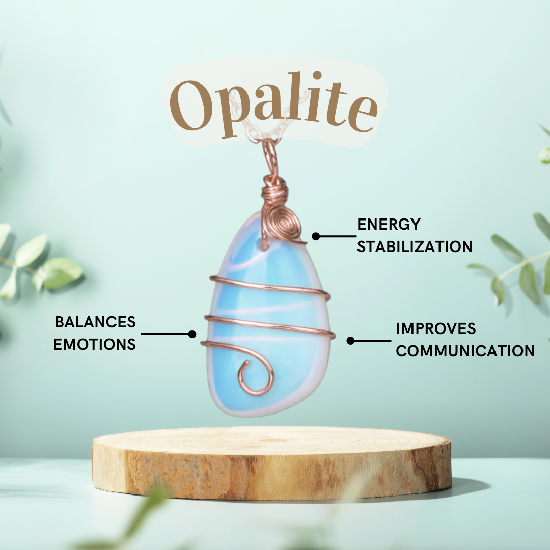 Opalite Life Journey Wrapped Necklace