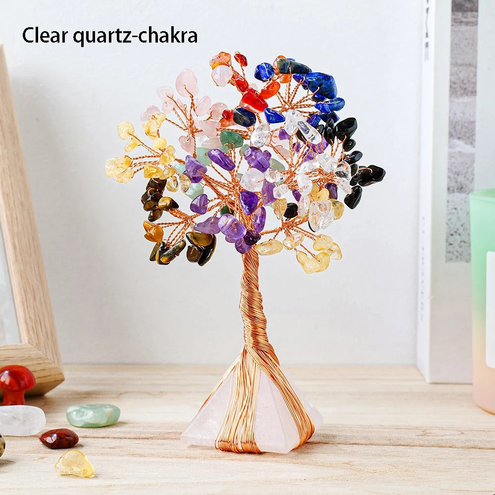 Clear Quartz - Chakra Crystal Tree