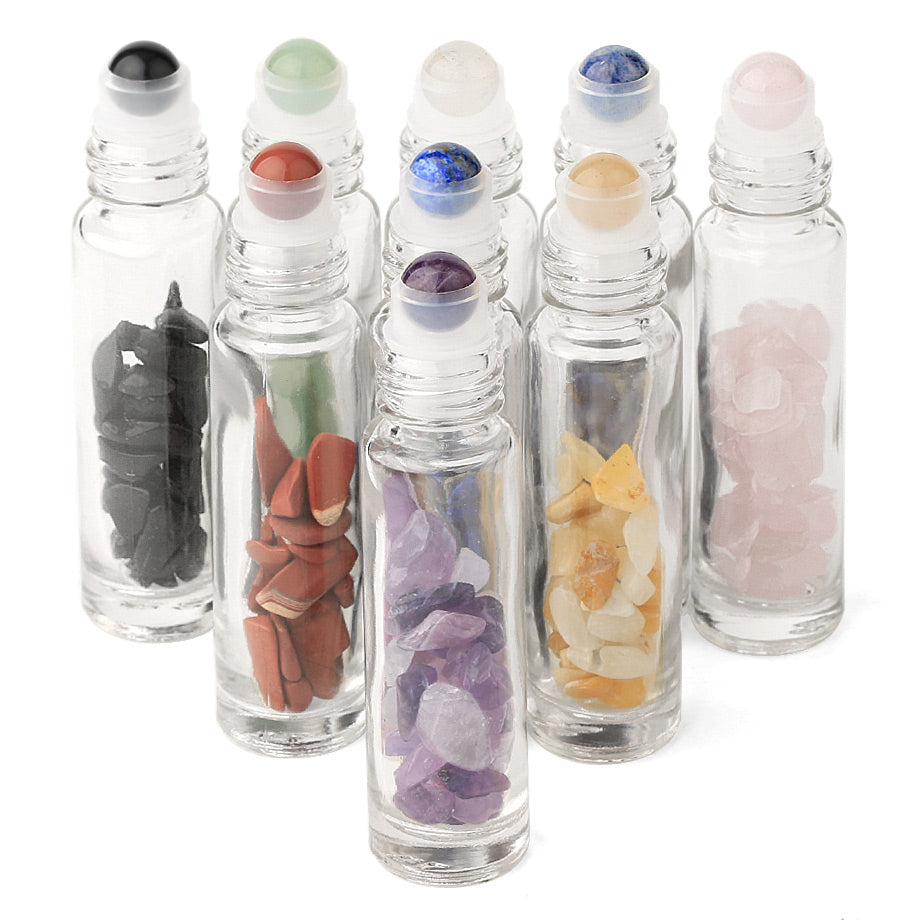 Crystal roller bottles for Essential Oils Turix Crystals