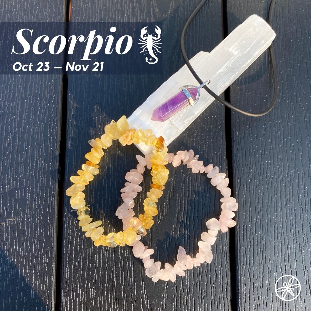 Scorpio Zodiac Crystal Jewelry Set – Turix Crystals