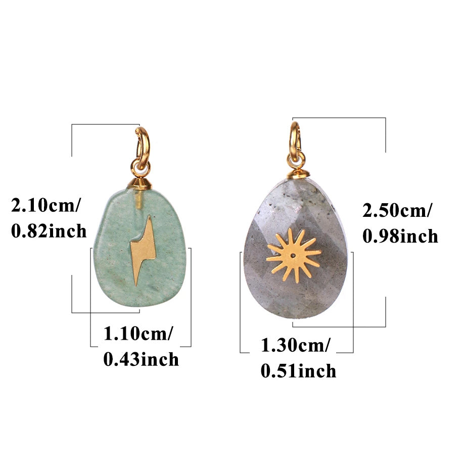 Dainty Cosmic Crystal Necklace – Aventurine