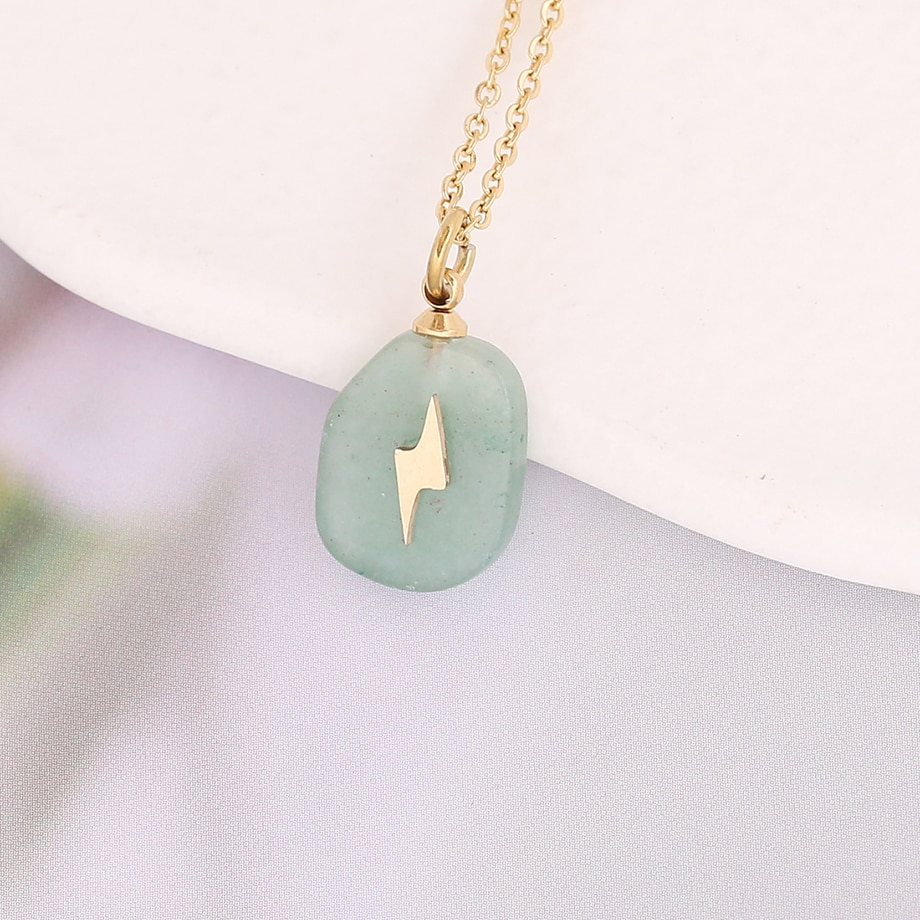 Dainty Cosmic Crystal Necklace - 18k Gold plated - Apatite , Labradorite , Obsidian & more
