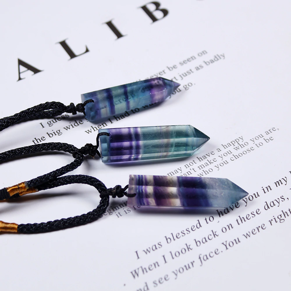 Collier en cristal de fluorite divine