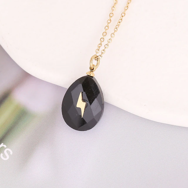 Dainty Cosmic Crystal Necklace - 18k Gold plated - Apatite , Labradorite , Obsidian & more