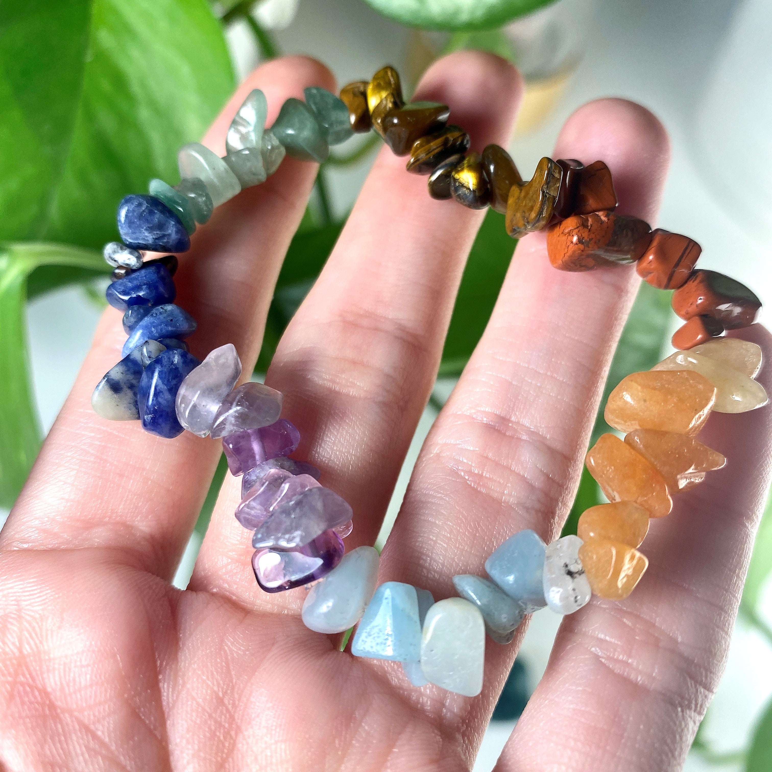 Chakra Chips Crystal Bracelet