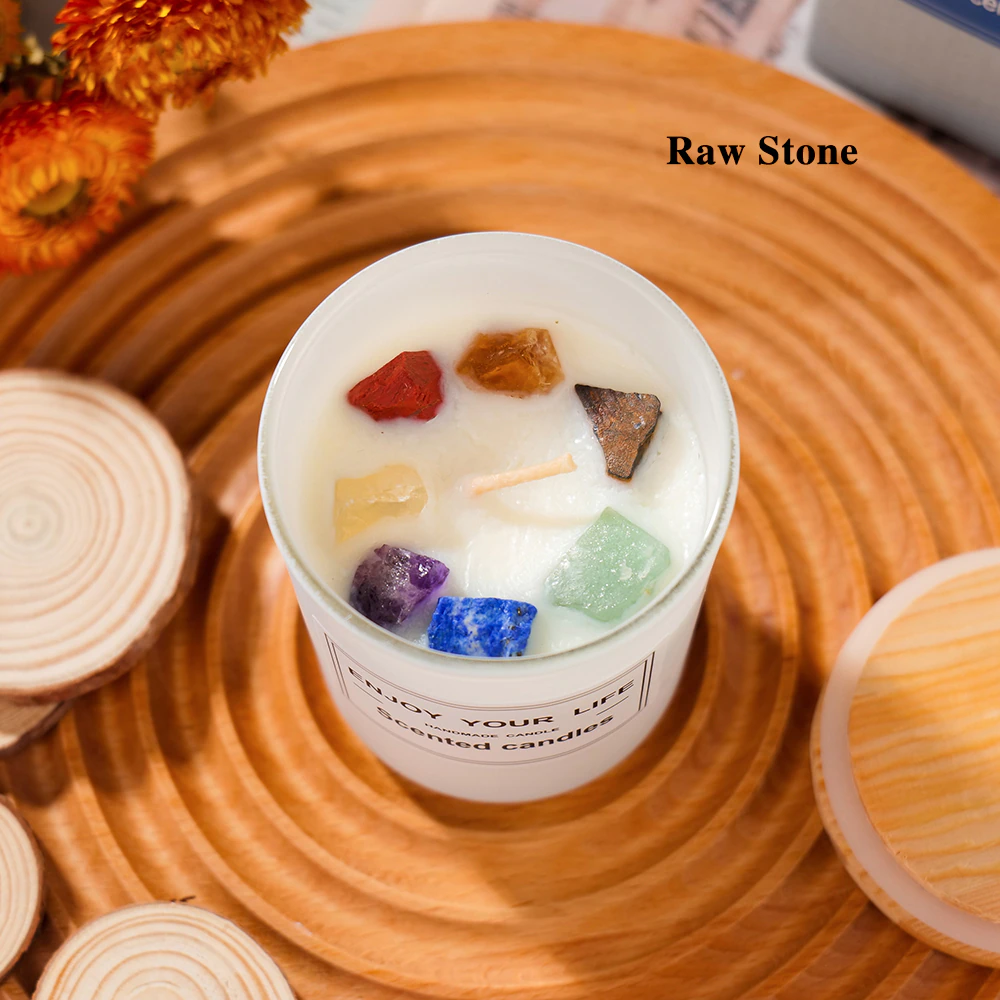 Positivity Crystal Candle - 7 Chakras