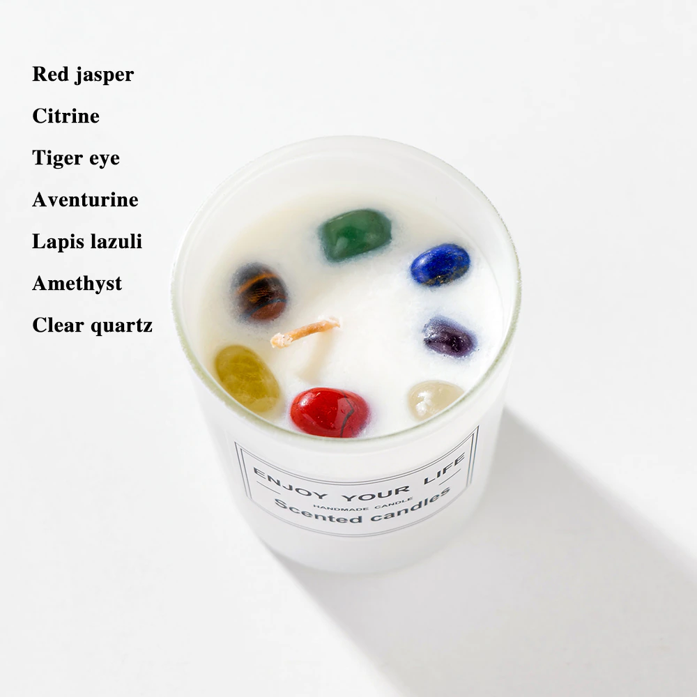 Positivity Crystal Candle - 7 Chakras