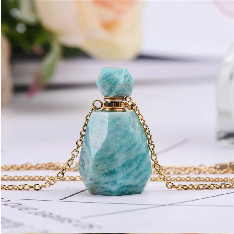Collar de aceites esenciales de cristal