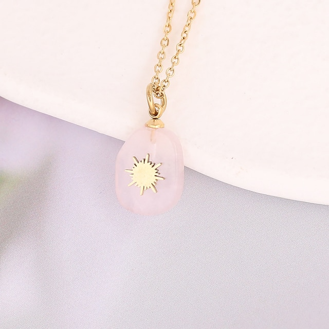 Dainty Cosmic Crystal Necklace - 18k Gold plated - Apatite , Labradorite , Obsidian & more