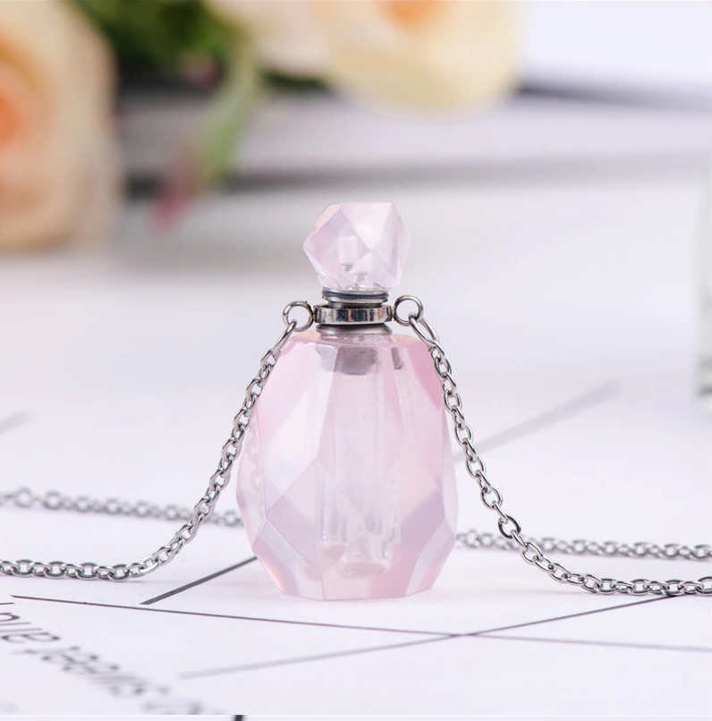 Collar de aceites esenciales de cristal