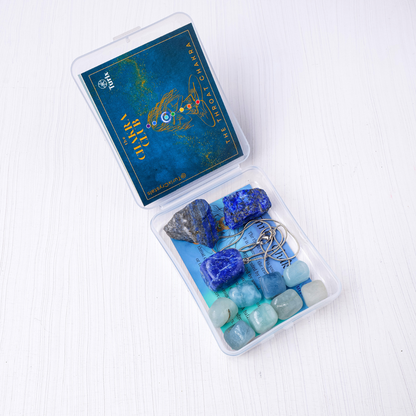 Throat Chakra Crystal Set