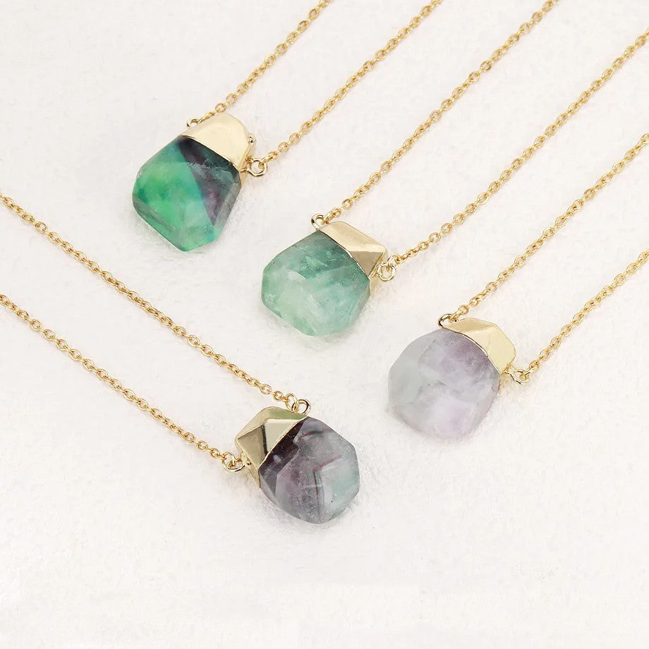 Fluorite Charm Necklace