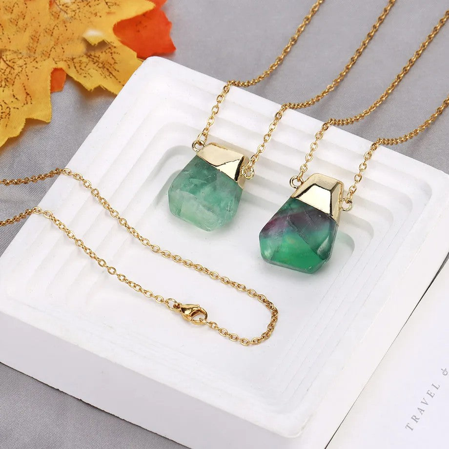 Fluorite Charm Necklace