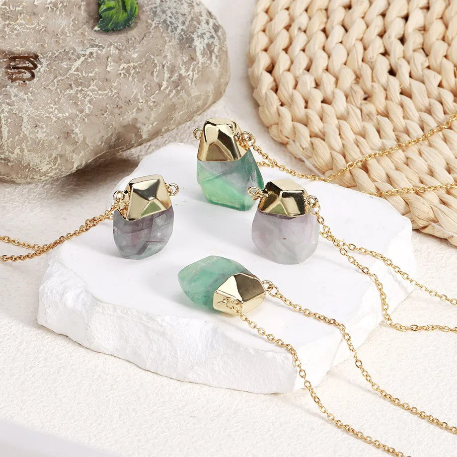 Fluorite Charm Necklace