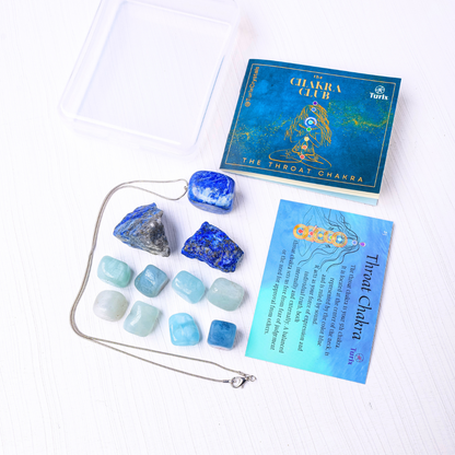 Throat Chakra Crystal Set
