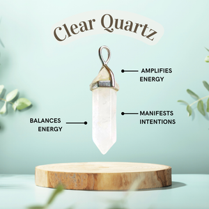 Clear Quartz Crystal Necklace