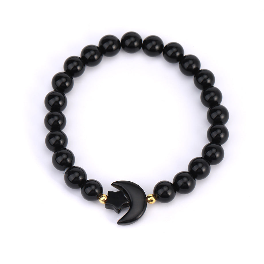 Black Obsidian Moon Magic Bracelet