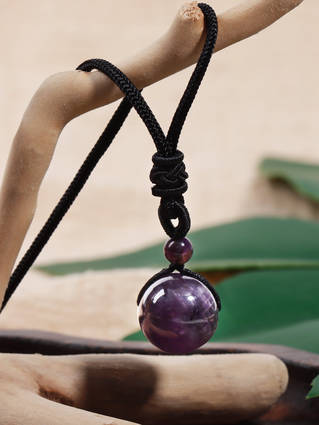 Amethyst Sphere Necklace
