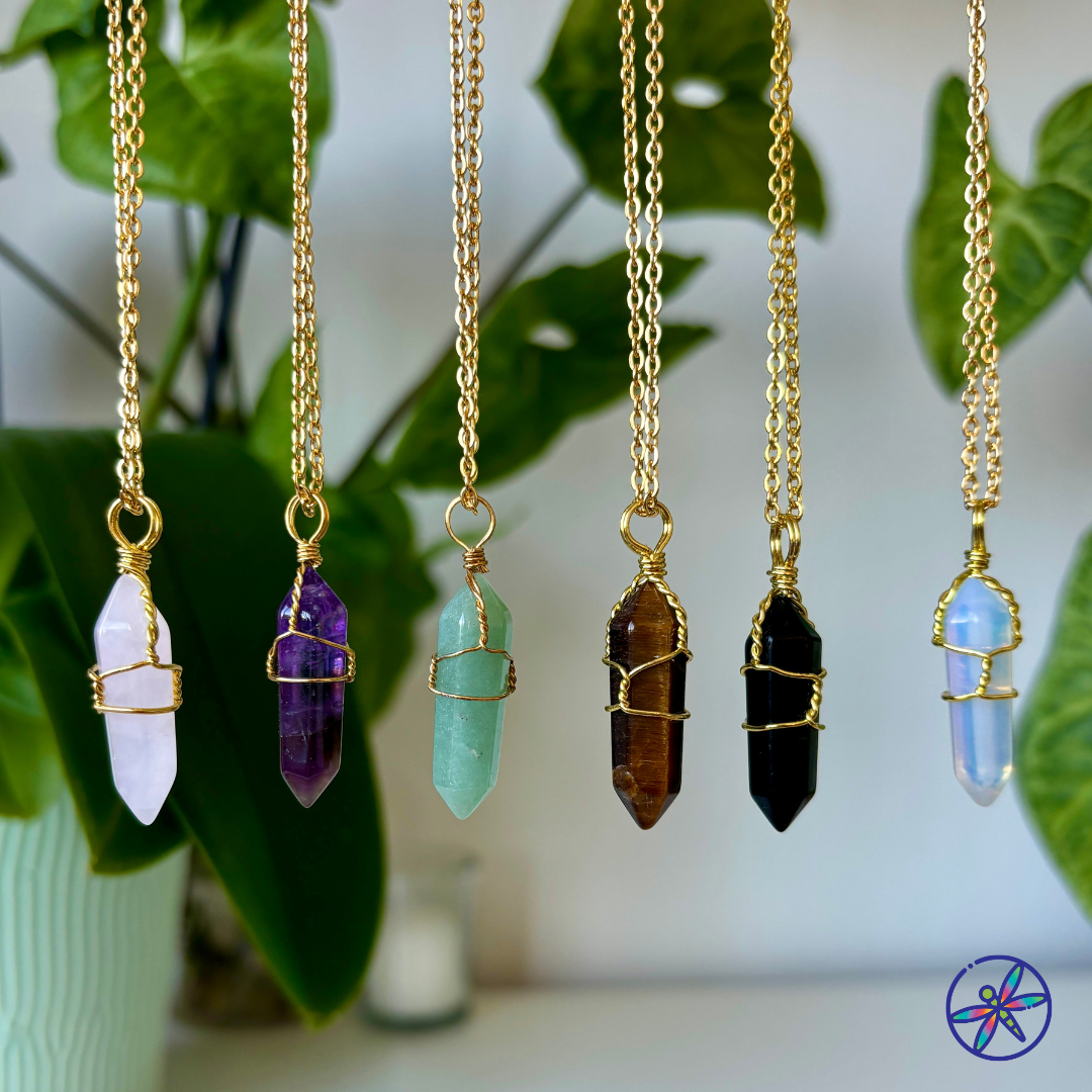 Amethyst Golden Glimmer Necklace