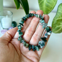 Moss Agate Chips Bracelet