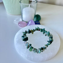 Moss Agate Chips Bracelet