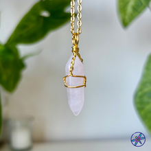 Golden Glimmer Wire Wrapped Crystal Necklace