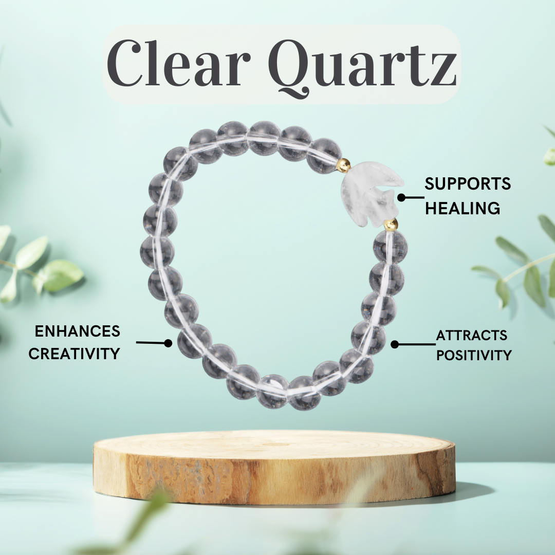 Clear Quartz Moon Magic Bracelet