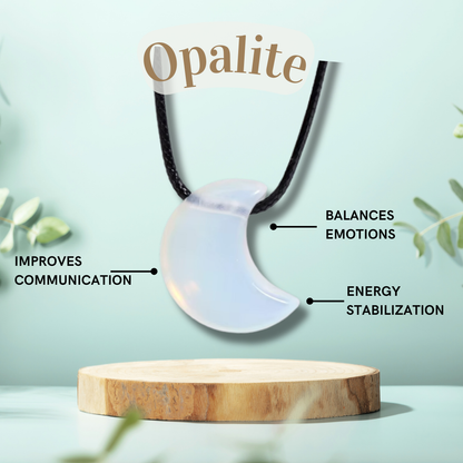 Opalite Celestial Moon Necklace