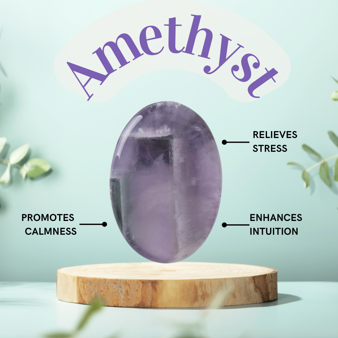 Amethyst Worry Stone