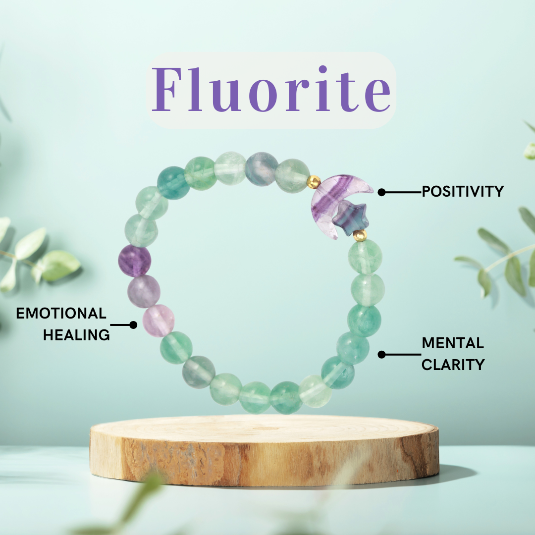 Fluorite Moon Magic Bracelet