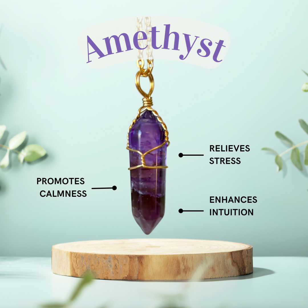 Amethyst Golden Glimmer Necklace