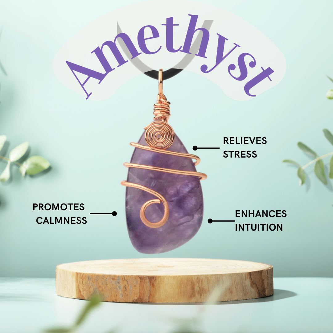 Amethyst Life Journey Wrapped Necklace