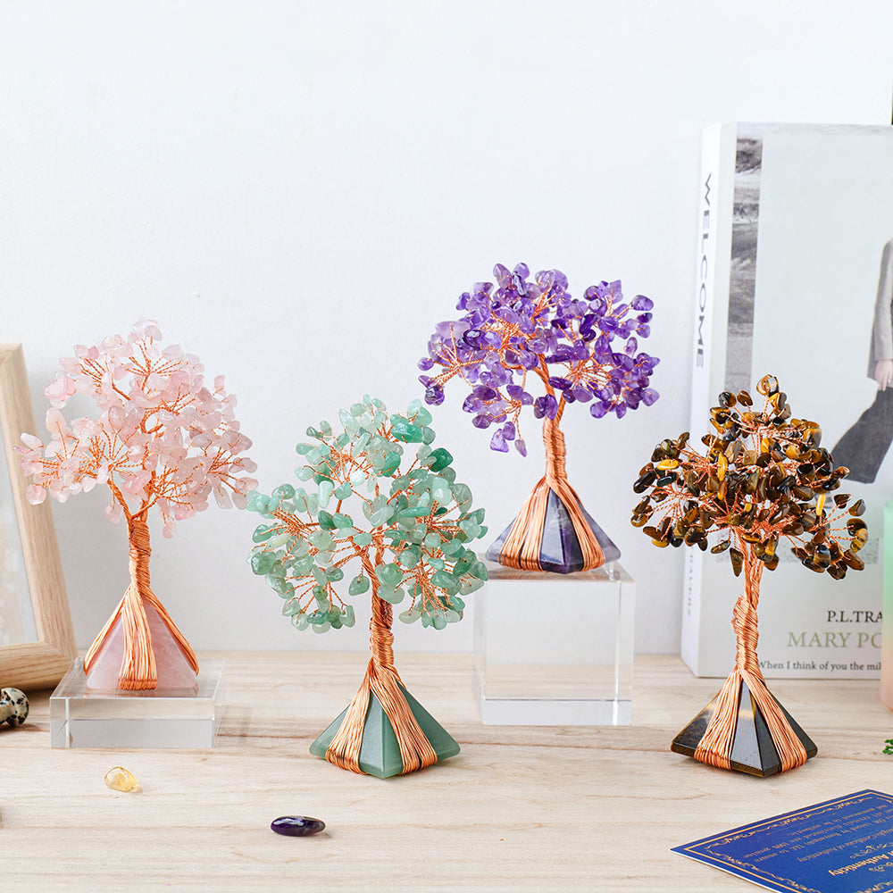 Tiger Eye Crystal Tree