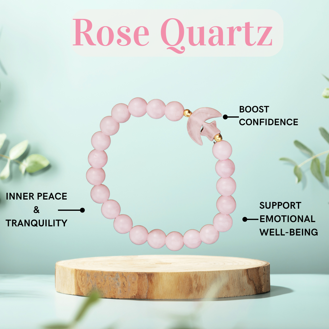 Rose Quartz Moon Magic Bracelet