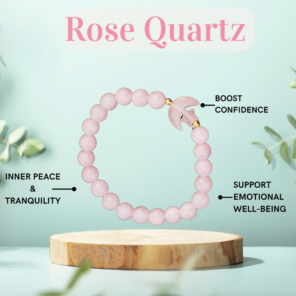 Rose Quartz Moon Magic Bracelet