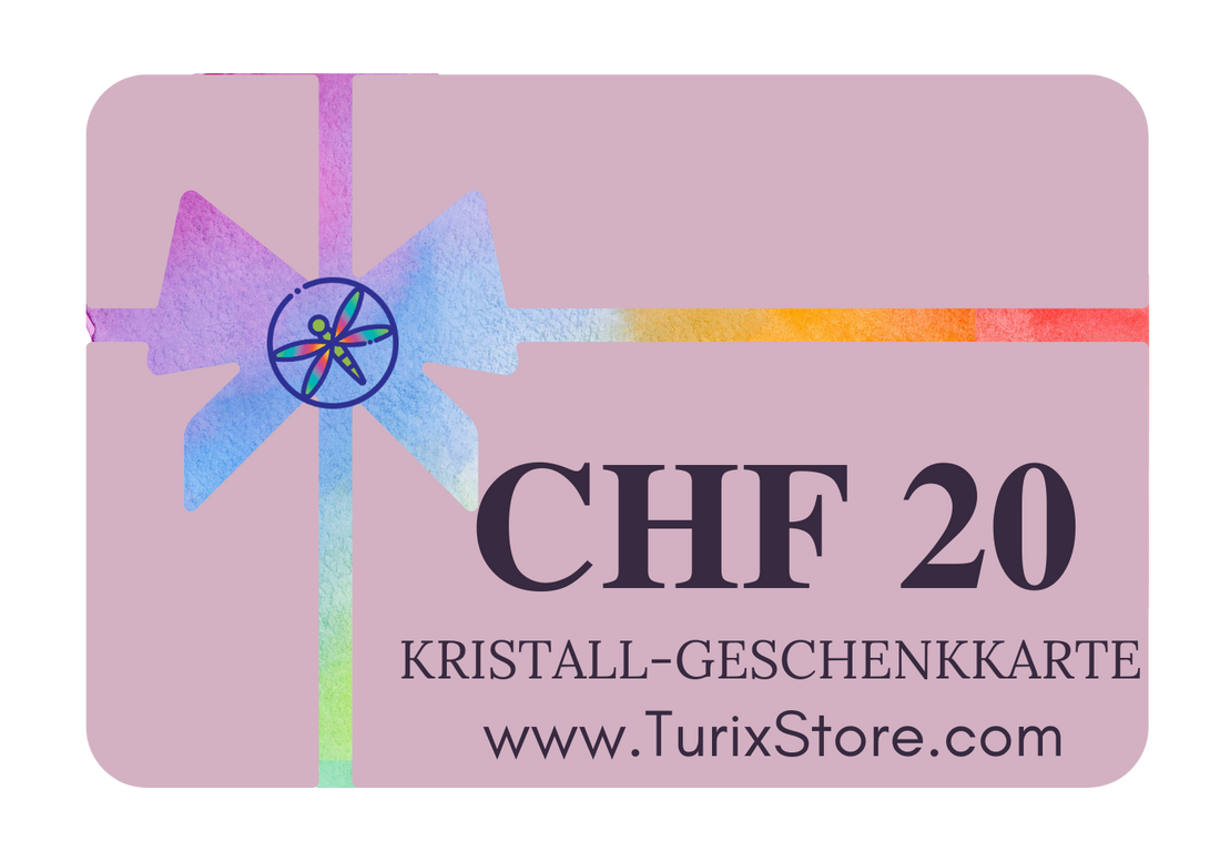 CHF20 Kristall-Geschenkkarte