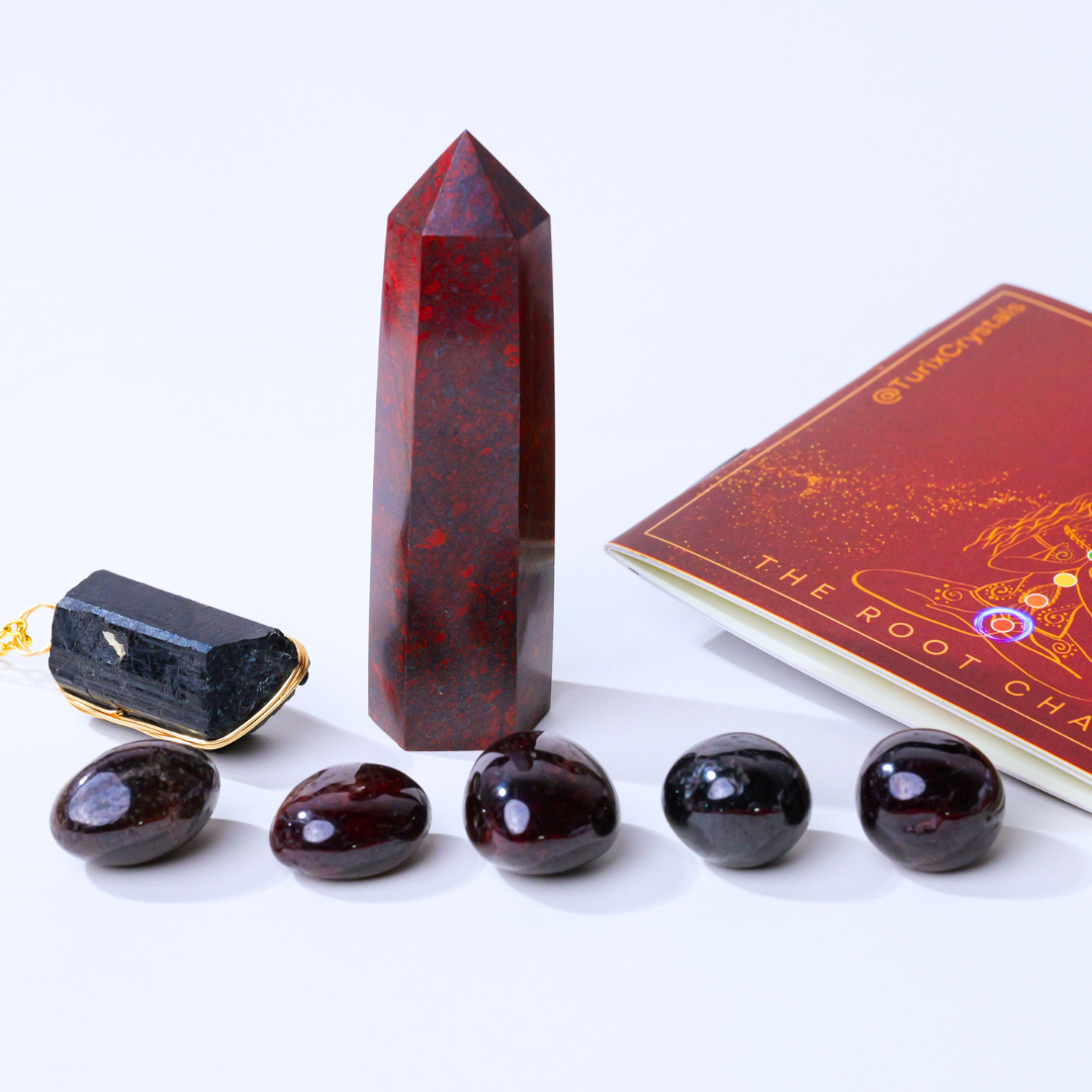 Root Chakra Crystal Set