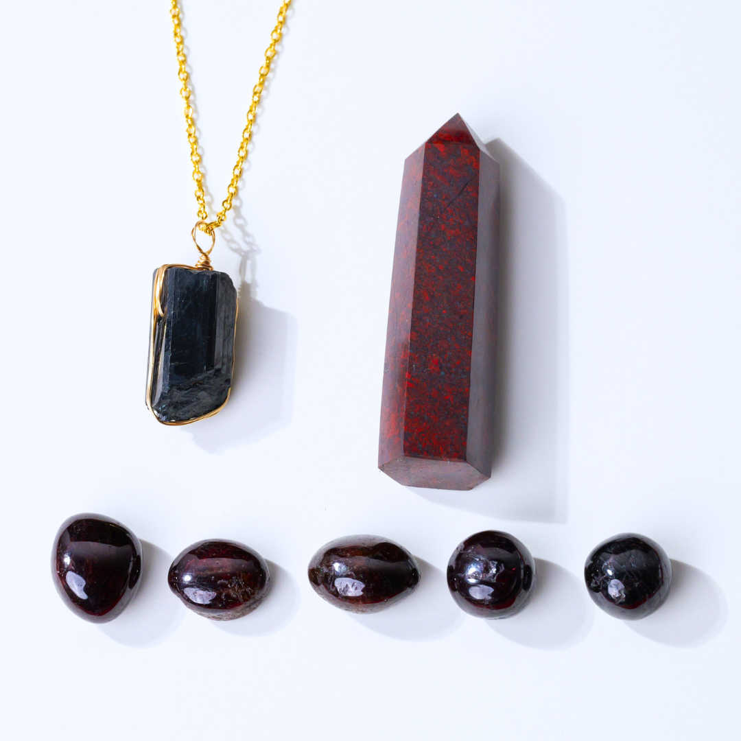 Root Chakra Crystal Set
