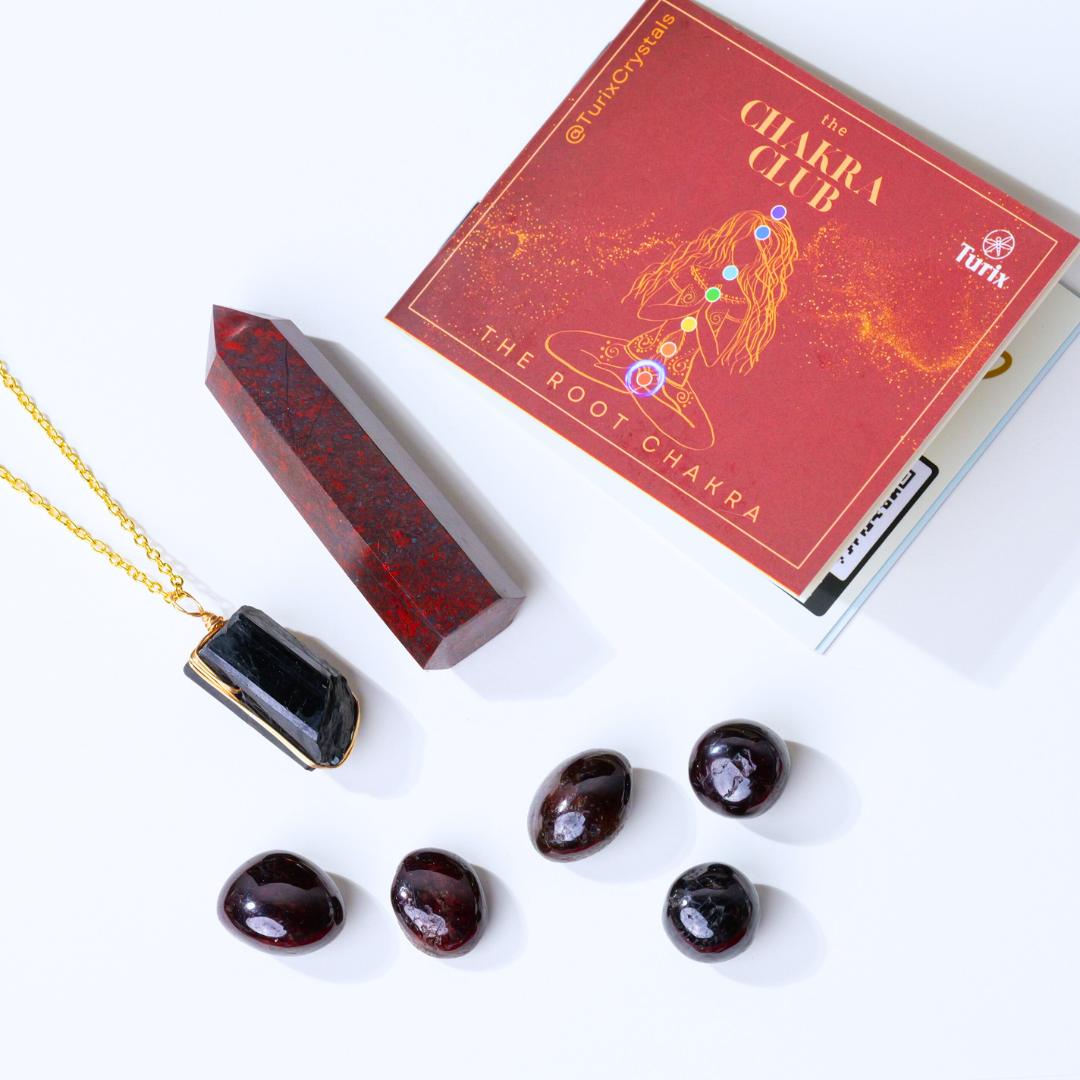 Root Chakra Crystal Set