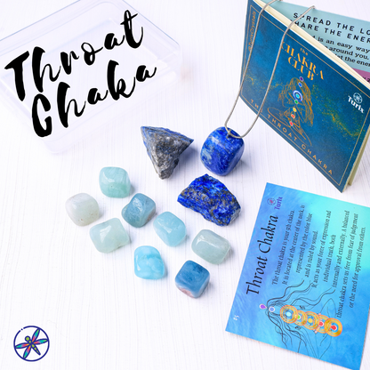 Throat Chakra Crystal Set