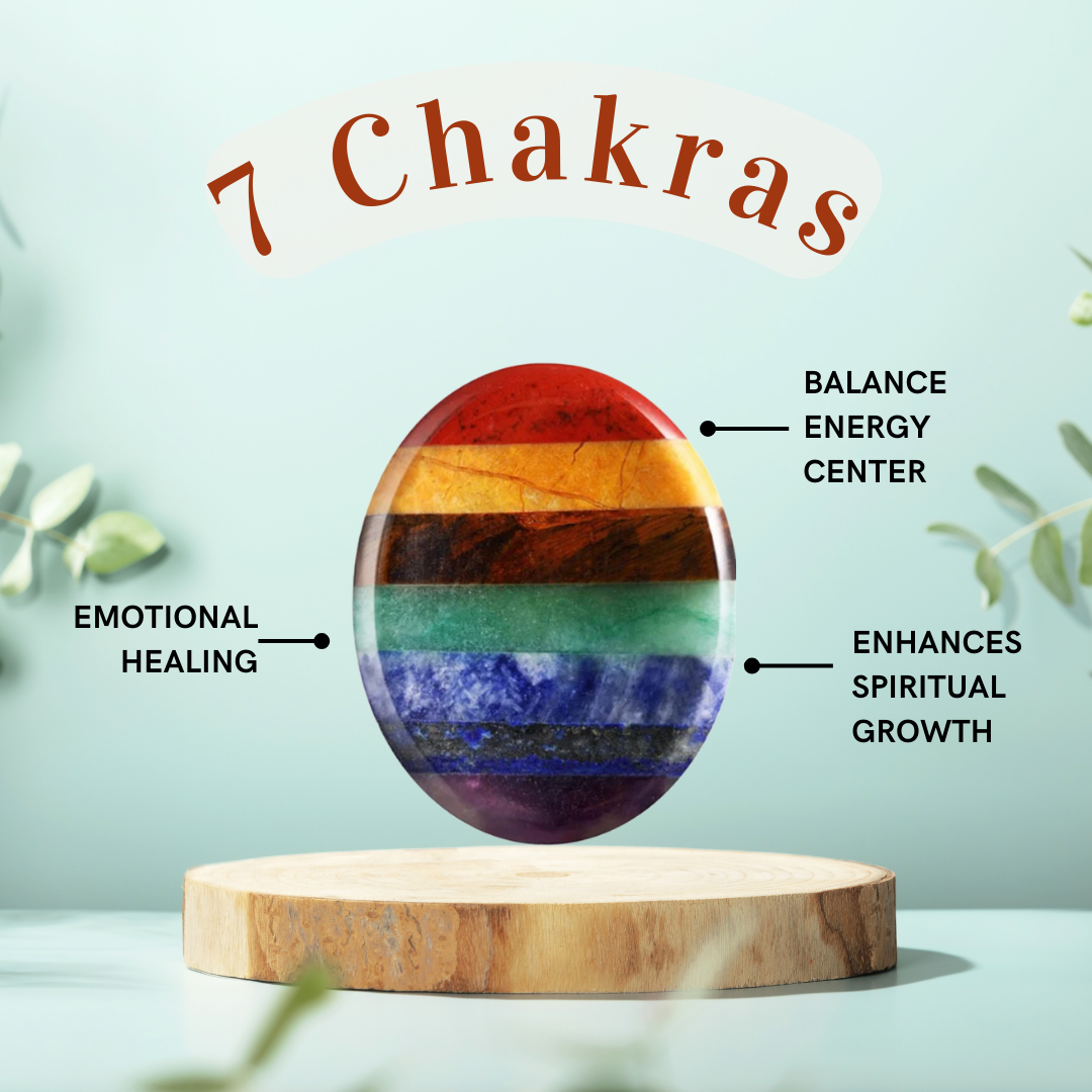 7 Chakra Worry Stone