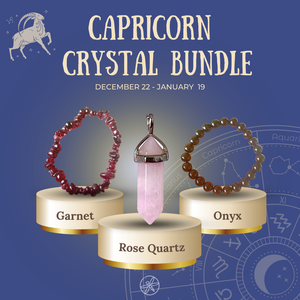 Capricorn Zodiac Crystal jewelry set