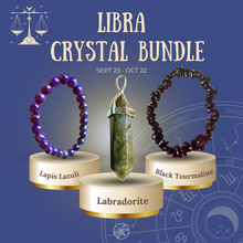 Libra Zodiac Crystal jewelry set