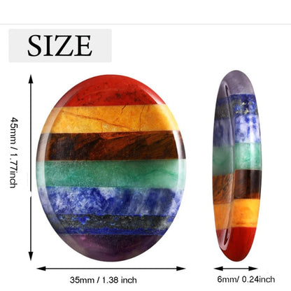 7 Chakra Worry Stone