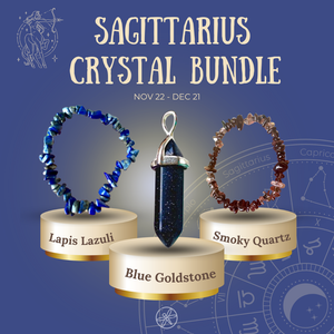 Sagittarius Zodiac Crystal jewelry set