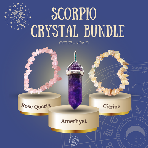 Scorpio Zodiac Crystal jewelry set