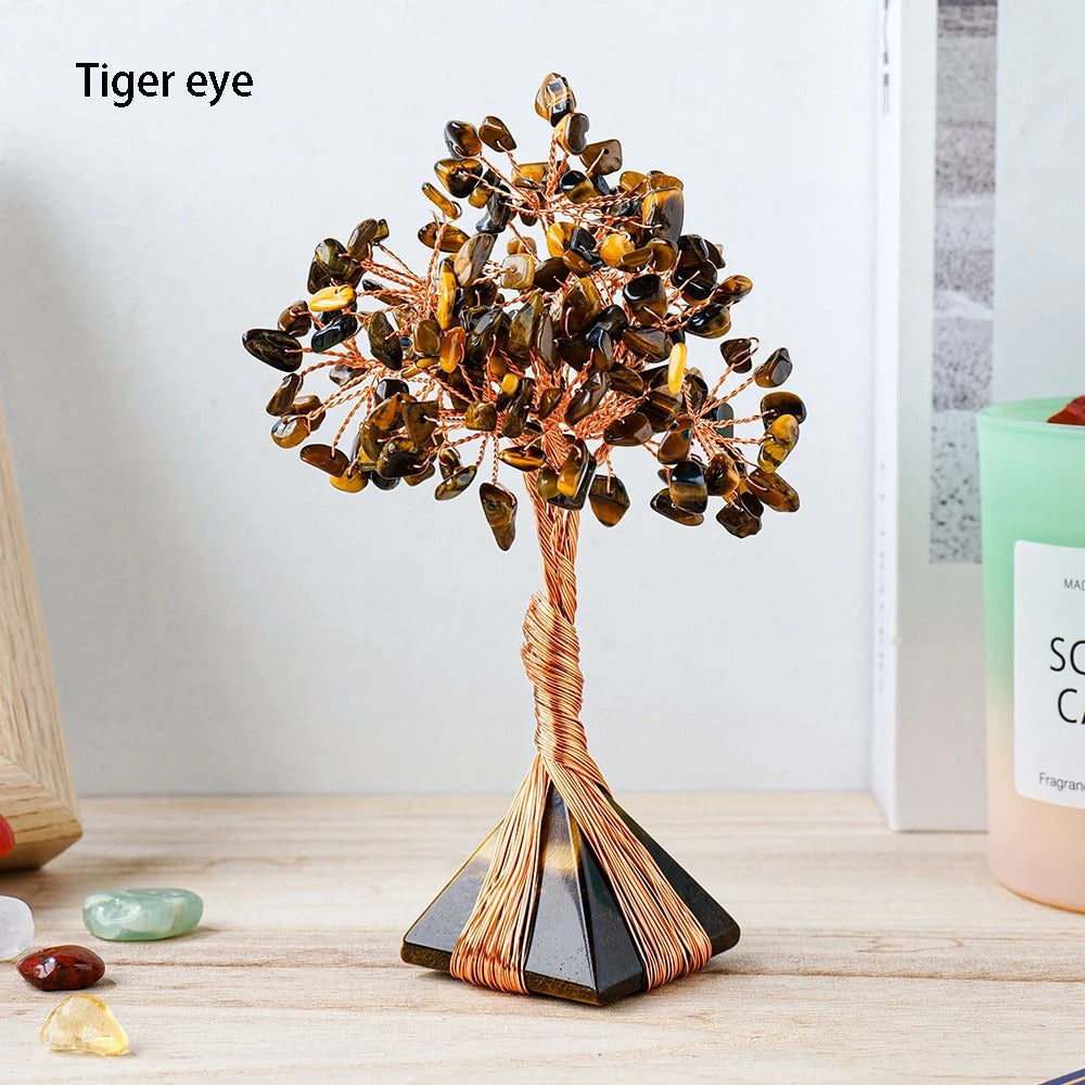 Tiger Eye Crystal Tree