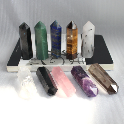10 Natural Crystal points collection