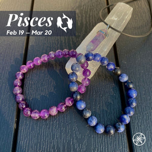 Pisces Zodiac Crystal jewelry set