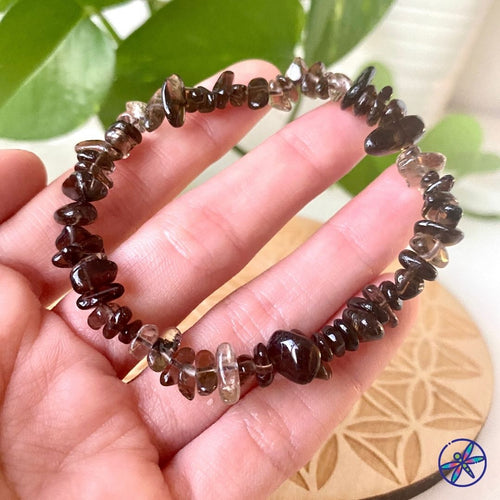 Smoky Quartz Chips Bracelet